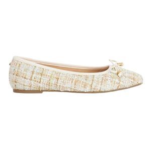 Dune London Womens/Ladies Tweed Ballet Flats / Green